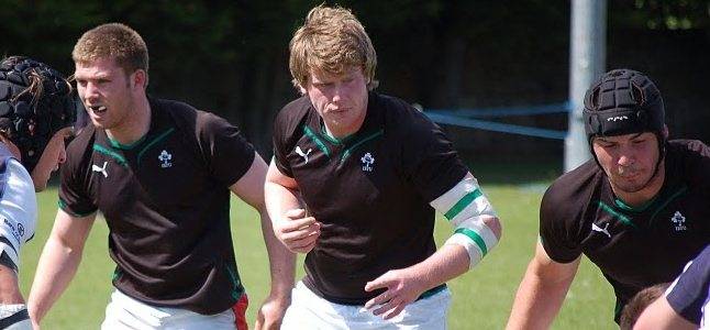 Niall Annett Captain Courageous. A heavily strapped Niall Annett in action for Ireland on Sunday.