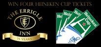 Competition: Win four Heineken Cup Tickets with The Errigle. 