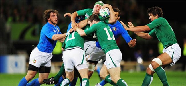 Rory-Best Best puts his body on the line in this all Ireland effort against Italy.