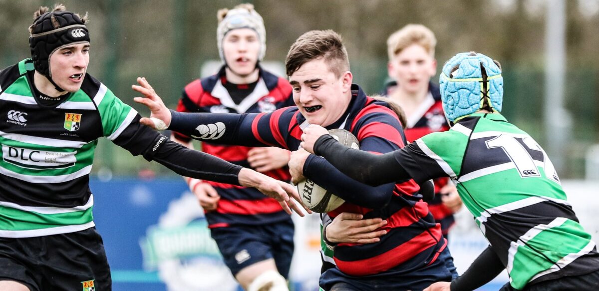 Schools: Ballymena Academy 19 Sullivan Upper 3 (Medallion Shield Semi Final)