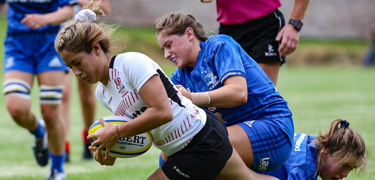 Interprovincial: Ulster U18’s battle back for a try bonus against Leinster.