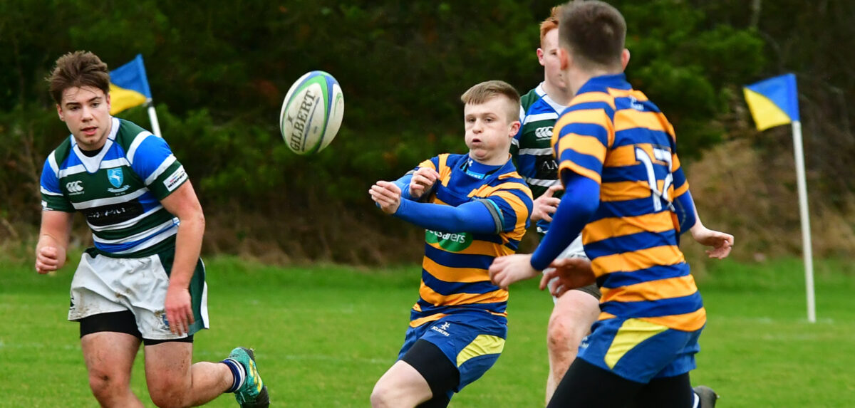 Ulster Schools Rugby. Belfast High 9 Grosvenor Grammar 12