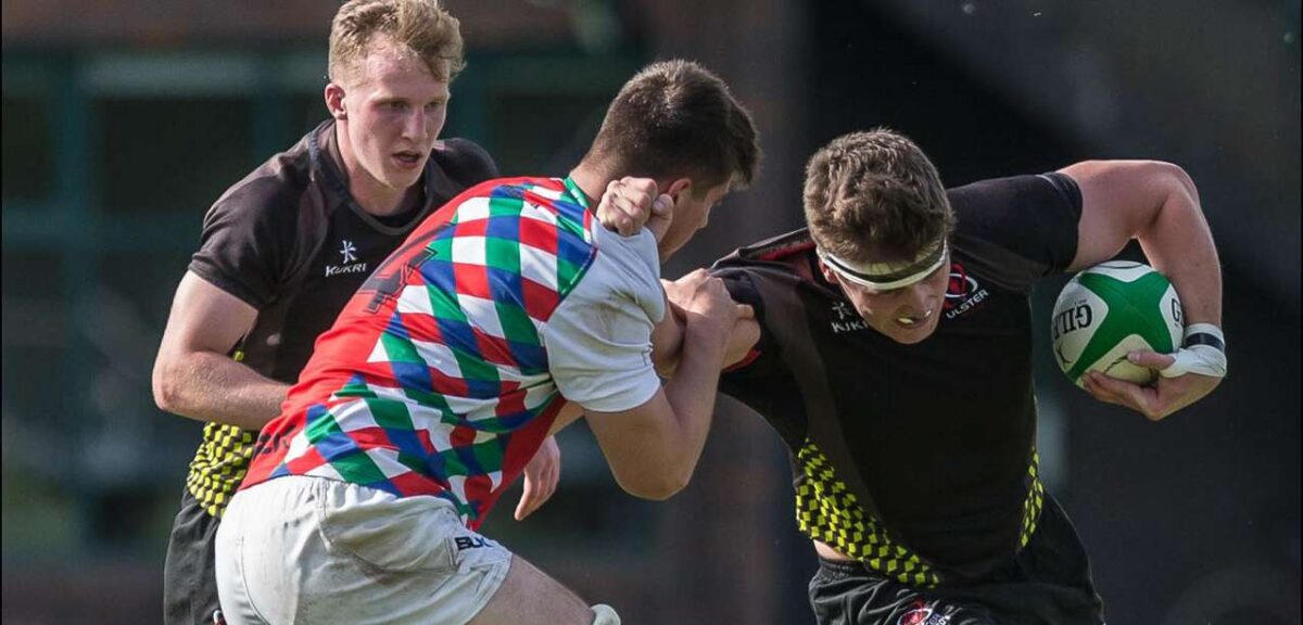 Provincial Friendly: Ulster U20 enjoy a hit out against Irish Exiles.