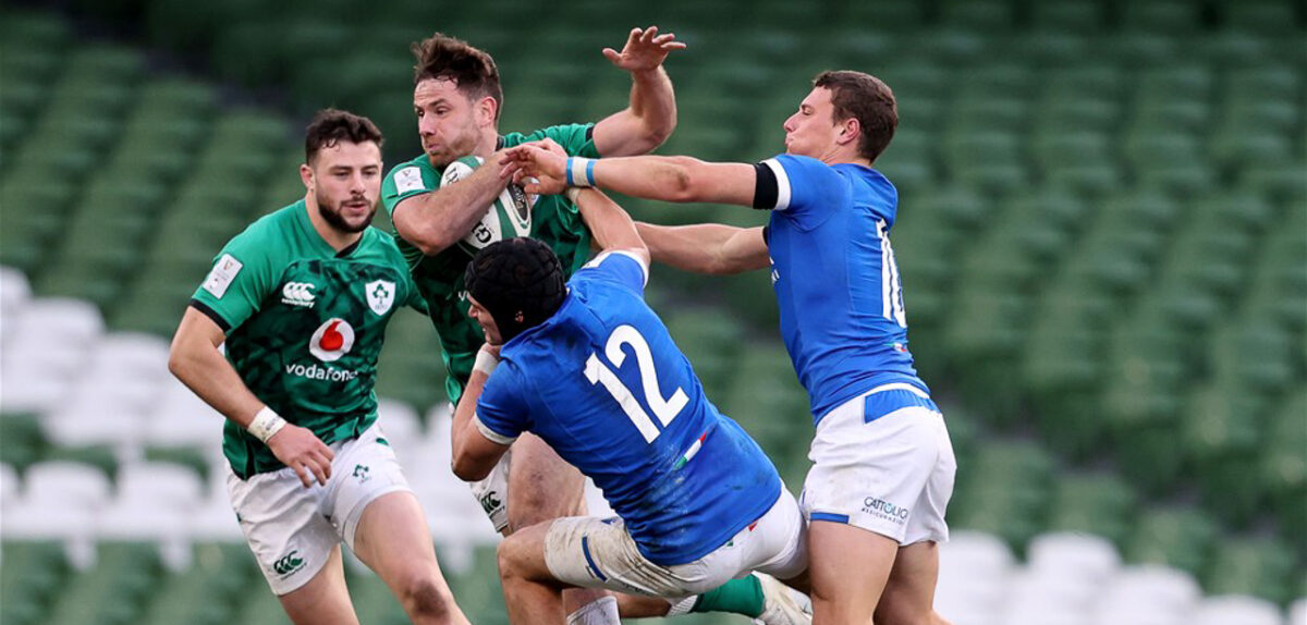 Six Nations: Ireland 50 Italy 17