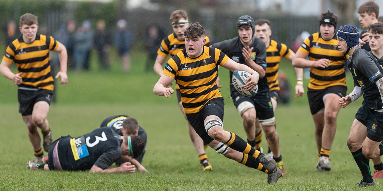 Schools Cup: Sullivan Upper School 13 Royal Belfast Academical Institution 38 Quarter Final