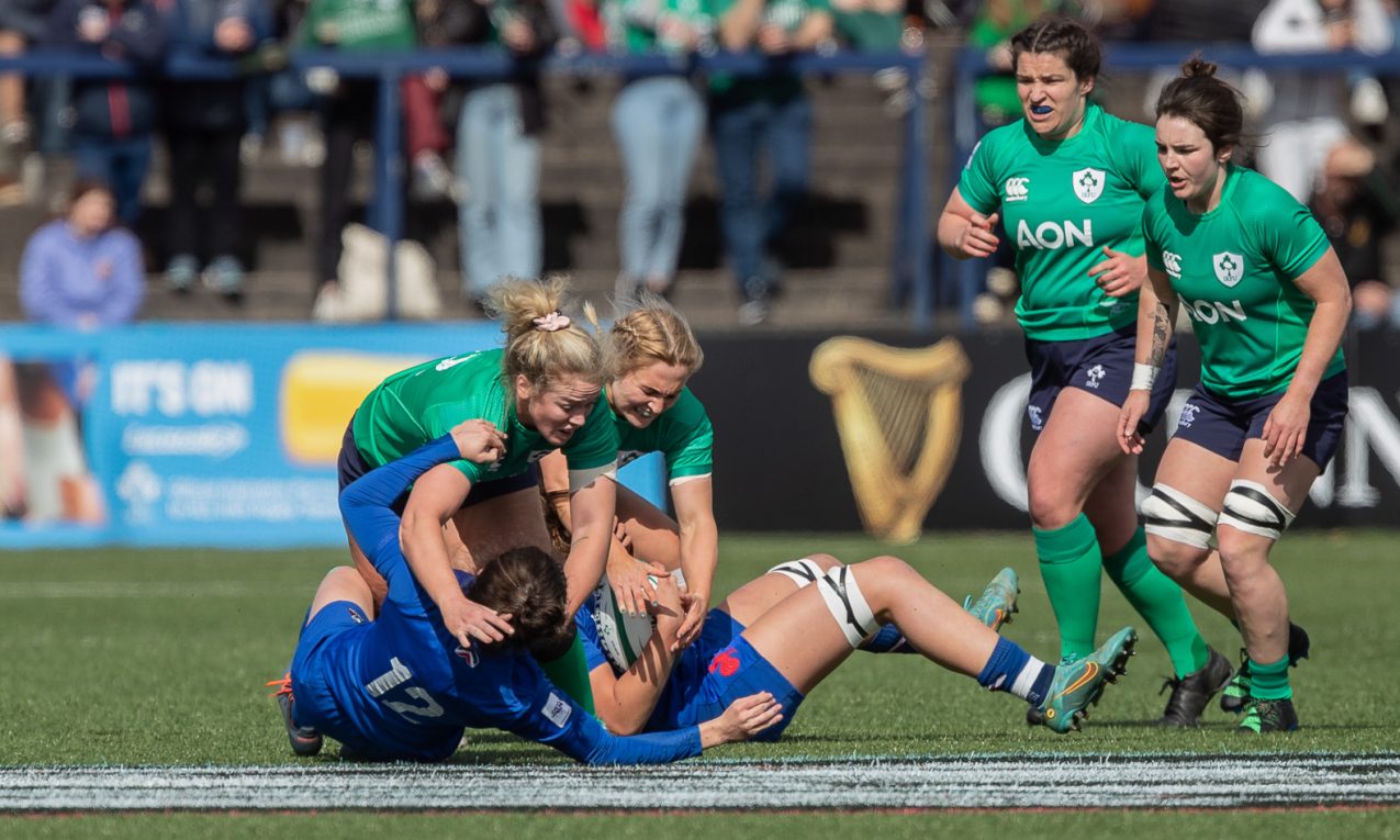 Women Six Nations: Ireland 3 France 53