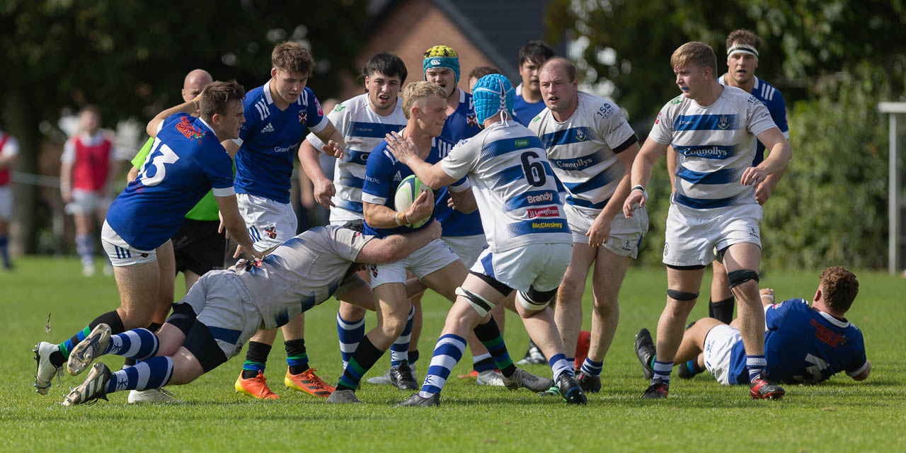 Ulster Premiership: Queens 43 Dungannon 7