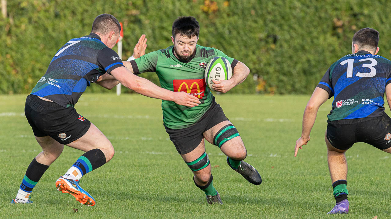 Junior Cup: Queen’s University II 24 City of Derry 38